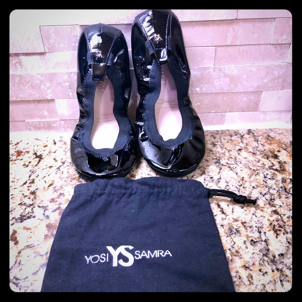 YOSI YS SAMRA - Samara Black Ballet Flats!